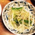 shiorizm's cooksnap of when they made あと一品！モヤシとキュウリのナムル和え。.