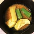 ちろ♡'s cooksnap of when they made ナスとオクラのみそ汁.