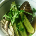 幸せまちこ's cooksnap of when they made 大葉としょうがで美味オクラとナスの煮浸し.