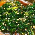hitomix07's cooksnap of when they made セロリの葉っぱの和え物.