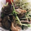 かきかお's cooksnap of when they made なすと豆苗と豚バラのピリ辛味噌炒め.