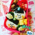 クック1W7YRS☆'s cooksnap of when they made キャラ弁＊簡単♪俵おにぎりくんキャラ弁当.
