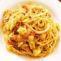 kagety's cooksnap of when they made ★クリーミーペストスパゲッティ★.
