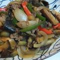 マミーペコ's cooksnap of when they made 茄子と牛肉のカレーオイスター炒め.