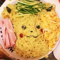 ちいさん's cooksnap of when they made 冷やしピカチュウ華Ϟໂ‧͡‧̫ໃキャラ麺.