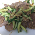 くーみんちゃん★'s cooksnap of when they made 夏★牛肉ときゅうりのさっぱり炒め♡.