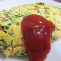 osenoriri's cooksnap of when they made 余ったセロリの葉でオムレツ.
