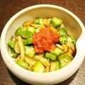 れぽっと's cooksnap of when they made オクラとなめこのおろしポン酢和え☆.