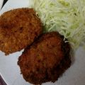 真由パパ's cooksnap of when they made キャベツたっぷりのメンチカツ.