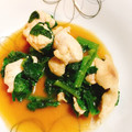 べるにこ's cooksnap of when they made つるむらさきと鶏もも肉のニンニク炒め.