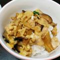 もかもかと's cooksnap of when they made 簡単ランチ♡鶏モモ肉と椎茸の親子丼.