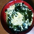 さくら咲く★'s cooksnap of when they made 簡単♪かき玉わかめスープ☆.