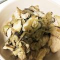 miyukichiz's cooksnap of when they made 椎茸と鶏ムネで一品.