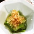 kana叶's cooksnap of when they made ☆副菜に☆へちまのめんつゆおひたし.