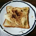 Mayuliy's cooksnap of when they made きな粉はちみつのバナナトースト♪.