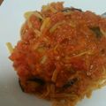 モカぷりん♪'s cooksnap of when they made ズッキーニとツナのトマトソースパスタ.