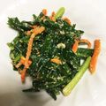 クック48HIQR☆'s cooksnap of when they made 小さな野菜のおかず☆ニラと人参の胡麻和え.