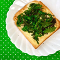 ふたごゆき's cooksnap of when they made 大葉とゆかりのマヨトースト.