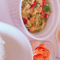 komugiko4's cooksnap of when they made レタスとトマト、じゃこのさっと卵炒め.