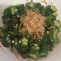 ｅｌｅｓｔａｌ's cooksnap of when they made 簡単に一品プラス！オクラの梅かつお和え.