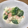 ちゃんアラ's cooksnap of when they made 蒸しエビとブロッコリーと茹で卵のサラダ.