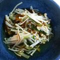 和芥子's cooksnap of when they made もずくとえのきの酢の物.
