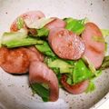 70minto's cooksnap of when they made キャベツと魚肉ソーセージのシンプル炒め.