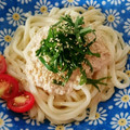 Rちゃむ♪'s cooksnap of when they made 簡単5分で！冷たいツナマヨ柚子胡椒うどん.
