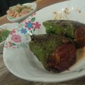earth mama's cooksnap of when they made ☆簡単チーズイン丸ごとピーマンの肉詰め☆.