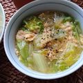 toco*'s cooksnap of when they made レタスのかき玉スープ.