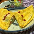 おはなすき's cooksnap of when they made グラタンのあまりで！クリームオムレツ☆.