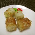 ジョングレ's cooksnap of when they made お弁当に！チーズちくわゴマまぶし揚げ.
