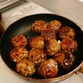 クック1XMSPL☆'s cooksnap of when they made 旨さにハマる♡茄子たっぷり照り焼き肉団子.