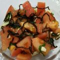 あーいーりー's cooksnap of when they made ピリッとわさび味！トマトの塩昆布和え.