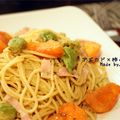 Beach73's cooksnap of when they made アボと柿のバター醤油パスタ☆とろとろ～♪.