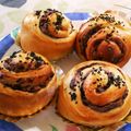 カロラッチョ's cooksnap of when they made くるくる渦巻き✿抹茶あんぱん＆栗あんぱん.
