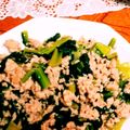 packman123's cooksnap of when they made 糖質制限☆鶏ひき肉と小松菜の味噌炒め♪.