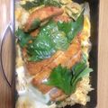 とうふ♀'s cooksnap of when they made しそカツ丼.