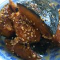こむぎぱくぱく's cooksnap of when they made カボチャのニンニクおかか和え♡.