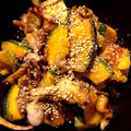 romaric's cooksnap of when they made ごぼう入り豚肉とかぼちゃの黒酢炒め.