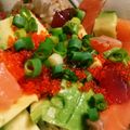 むぎむぎこむぎ's cooksnap of when they made ♡マグロアボカドとろろ丼♡.