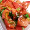 るん♪るん♪'s cooksnap of when they made 簡単すぎるトマトの塩麹和え.