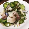 卵せんべい's cooksnap of when they made 青じそキュウリとしめ鯖の柚子胡椒あえ.