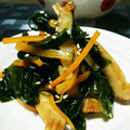 cocoroの扉's cooksnap of when they made わかめとさつま揚げの炒め煮。.