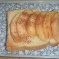 きらり流れ星's cooksnap of when they made フレッシュ！白桃トースト.