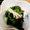ゆゆゆっゆゆー's cooksnap of when they made 即席！きゅうり、ワカメ、しめじの酢の物.