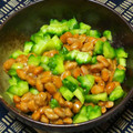 nosso's cooksnap of when they made 夏の朝定番！ゴーヤの辛し納豆和え.