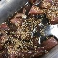 mai10200's cooksnap of when they made 生姜のきいたハマチのヅケ丼.