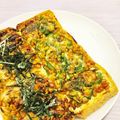 maaanyan's cooksnap of when they made 俺の大好きな栃尾の油揚げ納豆ピッツァ.