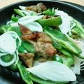 mint's cooksnap of when they made そうめんピザ.